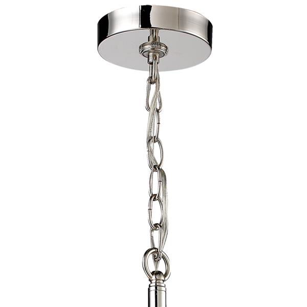 ELK Lighting Pembroke Transitional Chandelier - 6-Light - Polished Nickel