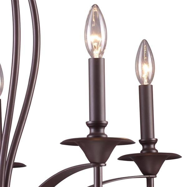 ELK Lighting Medford Chandelier - 5-Light - Oil Rubbed Bronze