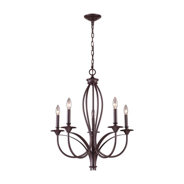 ELK Lighting Medford Chandelier - 5-Light - Oil Rubbed Bronze