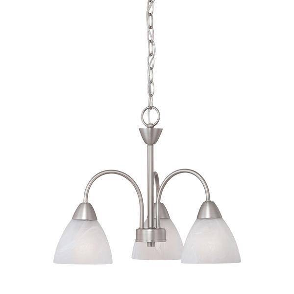 Thomas Lighting Tia Chandelier - 3-Light - Matte Nickel