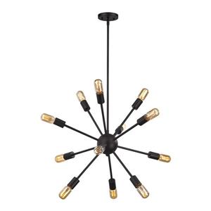 ELK Lighting Delphine Modern Chandelier - 12-Light - Oil Rubbed Bronze