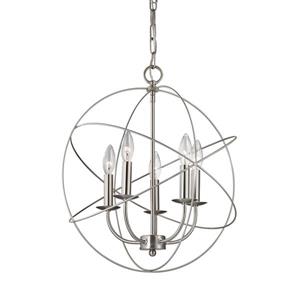 Thomas Lighting Williamsport Modern Chandelier - 5-Light - Brushed Nickel