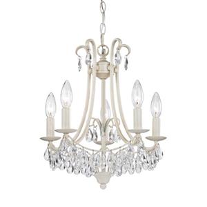 ELK Home Mini Victorian Chandelier - 5-Light - Antique Cream