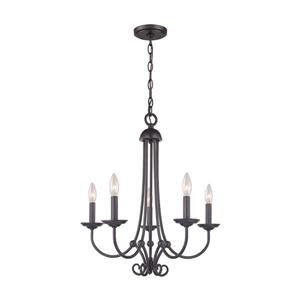 Thomas Lighting Williamsport Chandelier - 5-Light - Oil Rubbed Bronze