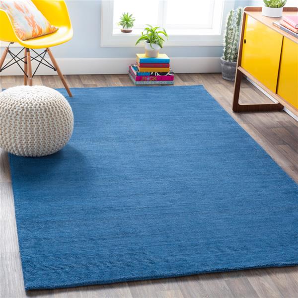 Surya Mystique Solid Area Rug - 8-ft - Square - Dark Blue
