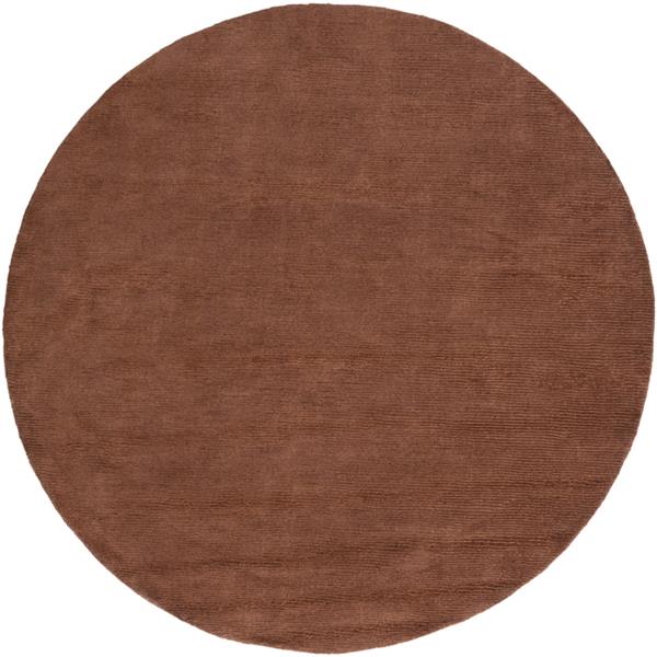 Surya Mystique Solid Area Rug - 8-ft - Round - Dark Brown M334-8RD | RONA