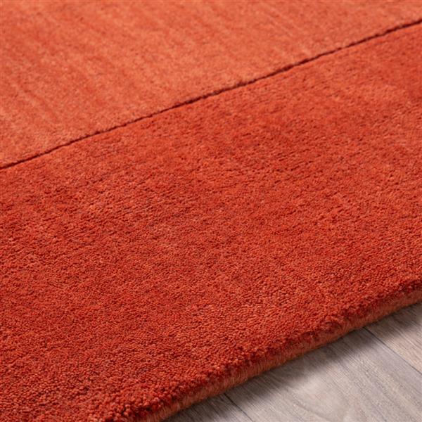 Surya Mystique Solid Area Rug - 6-ft x 9-ft - Rectangular - Burnt Orange