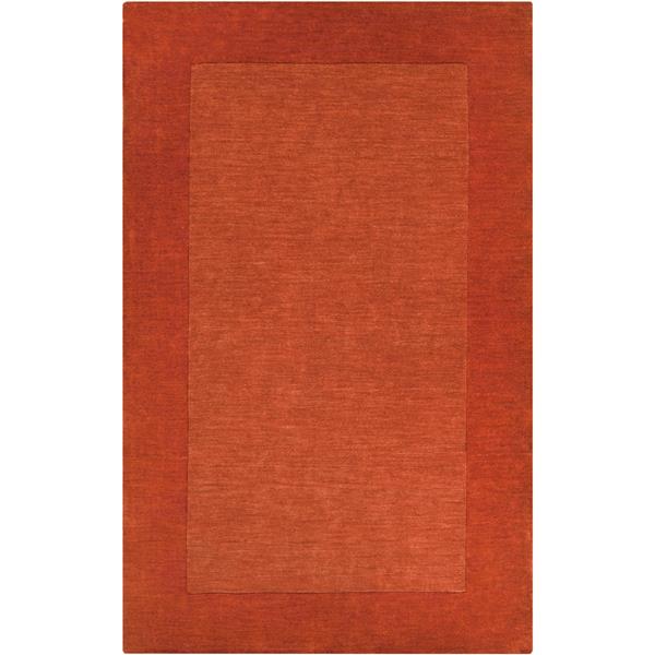 Surya Mystique Solid Area Rug - 6-ft x 9-ft - Rectangular - Burnt Orange