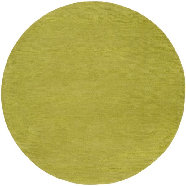 Surya Mystique Solid Area Rug - 9-ft 9-in - Round - Lime M337-99RD | RONA