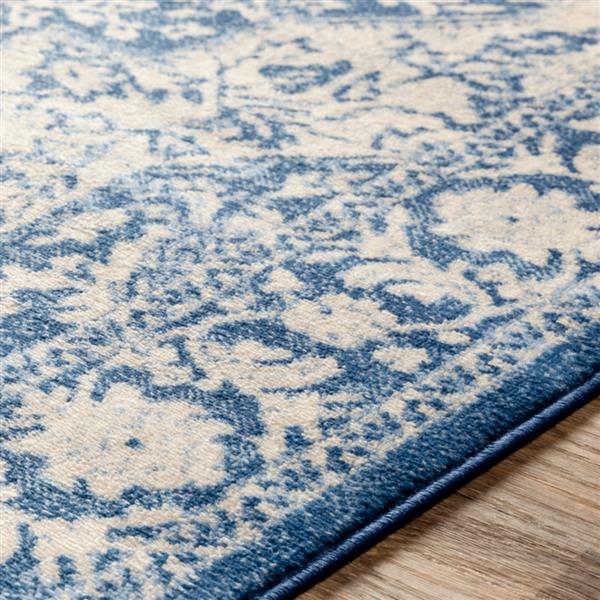 Surya Monaco Updated Traditional Area Rug - 8-ft 10-in x 12-ft 3-in - Rectangular - Navy