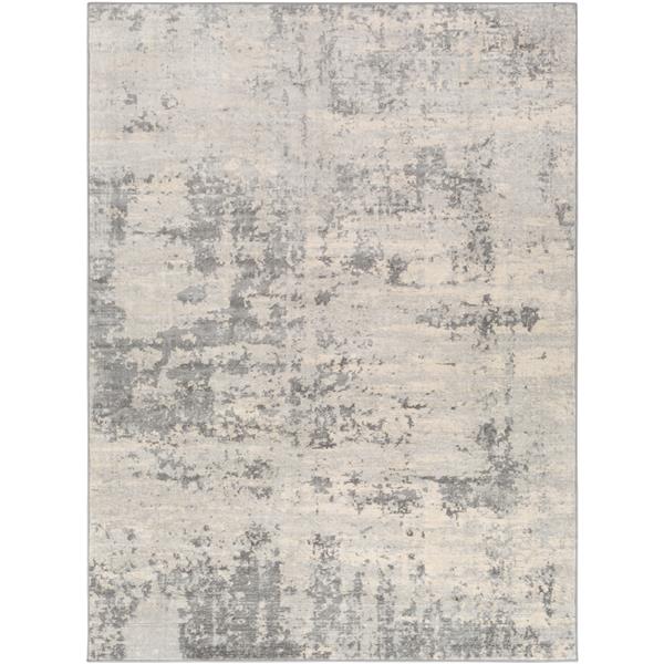 Surya Monaco Modern Area Rug - 8-ft 10-in x 12-ft 3-in - Rectangular - Silver