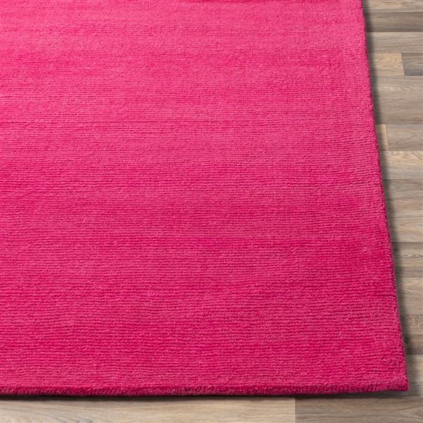 Surya Mystique Solid Area Rug 8ft Round Bright Pink M53278RD RONA