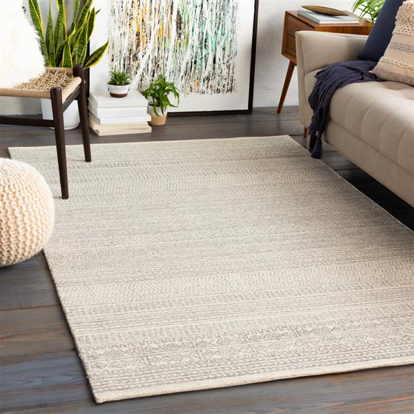 Surya Maroc Bohemian Area Rug - 2-ft 6-in x 6-ft - Rectangular - Beige