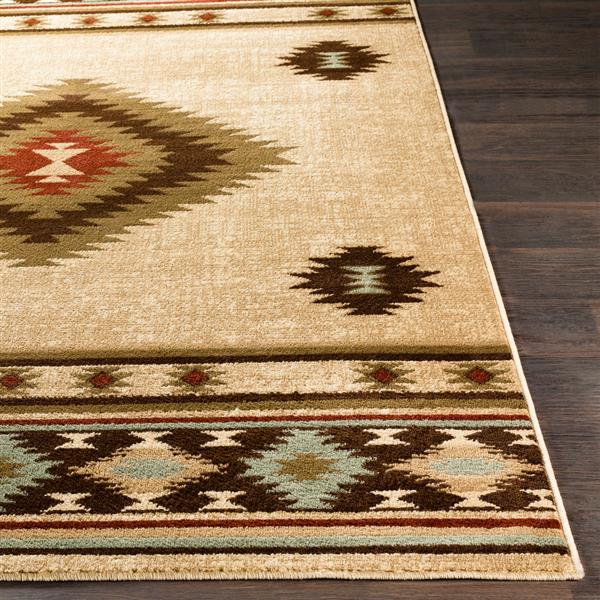 Surya Paramount Bohemian Area Rug - 6-ft 7-in x 9-ft 6-in - Rectangular - Beige