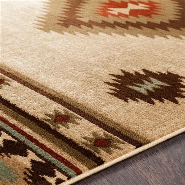Surya Paramount Bohemian Area Rug - 6-ft 7-in x 9-ft 6-in - Rectangular - Beige