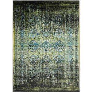 Surya Mumbai Updated Traditional Area Rug - 7-ft 10-in x 10-ft 3-in - Rectangular - Aqua/Green