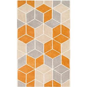 Surya Oasis Modern Area Rug - 3-ft 3-in x 5-ft 3-in - Rectangular - Orange
