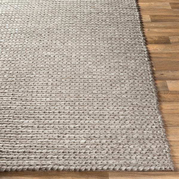 Surya Ozark Texture Area Rug - 8-ft x 10-ft - Rectangular - Gray