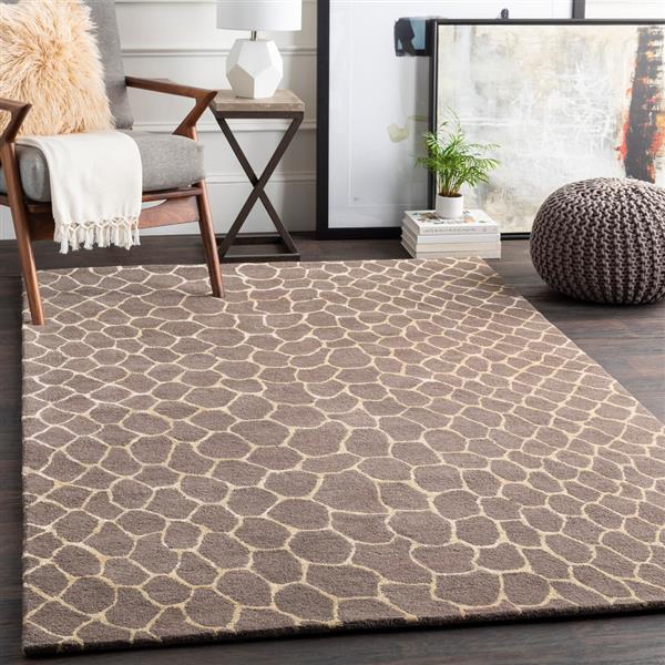 Surya Naya Modern Area Rug 8ft x 11ft Rectangular Camel NY5274