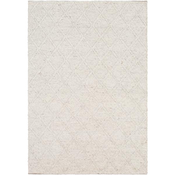 Surya Napels Texture Area Rug - 10-ft x 14-ft - Rectangular - White ...