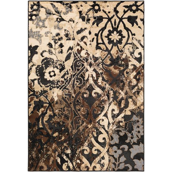 Surya Paramount Transitional Area Rug - 6-ft 7-in x 9-ft 6-in - Rectangular - Black