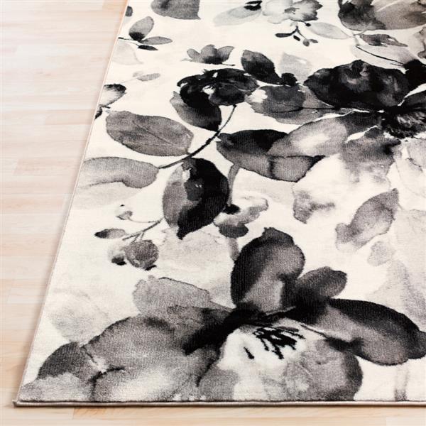 Surya Nova Transitional Area Rug - 7-ft 8-in x 10-ft 6-in - Rectangular - Black