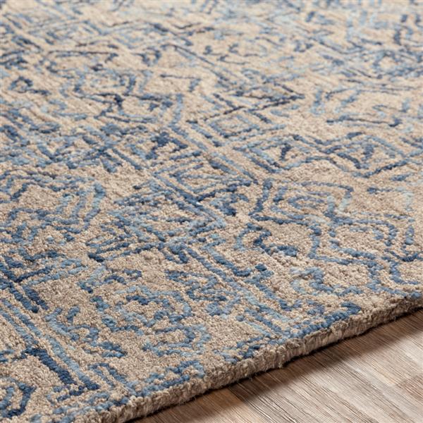 Surya Newcastle Transitional Area Rug - 9-ft x 12-ft - Rectangular - Blue