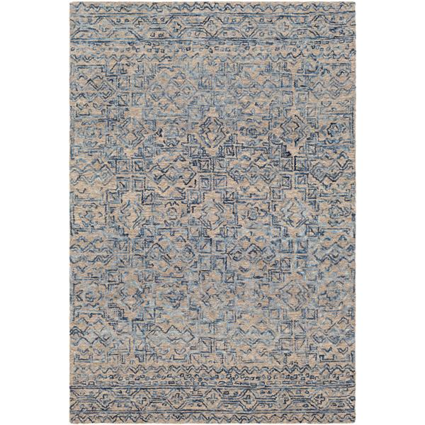 Surya Newcastle Transitional Area Rug - 9-ft x 12-ft - Rectangular - Blue