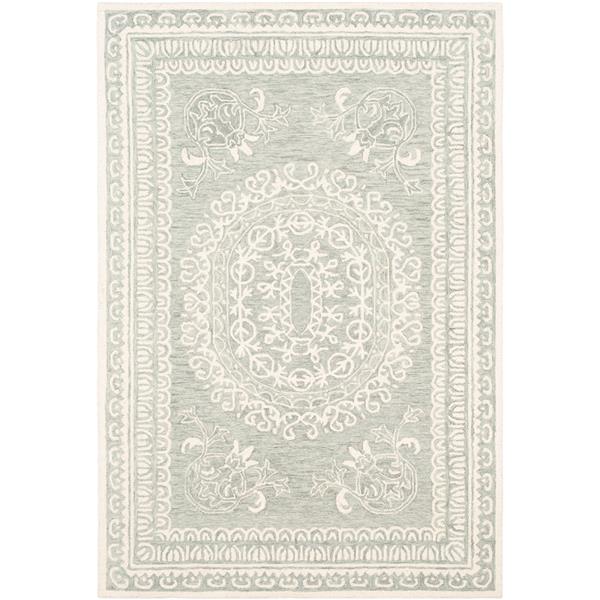 Surya Newcastle Traditional Area Rug - 4-ft x 6-ft - Rectangular - Seafoam