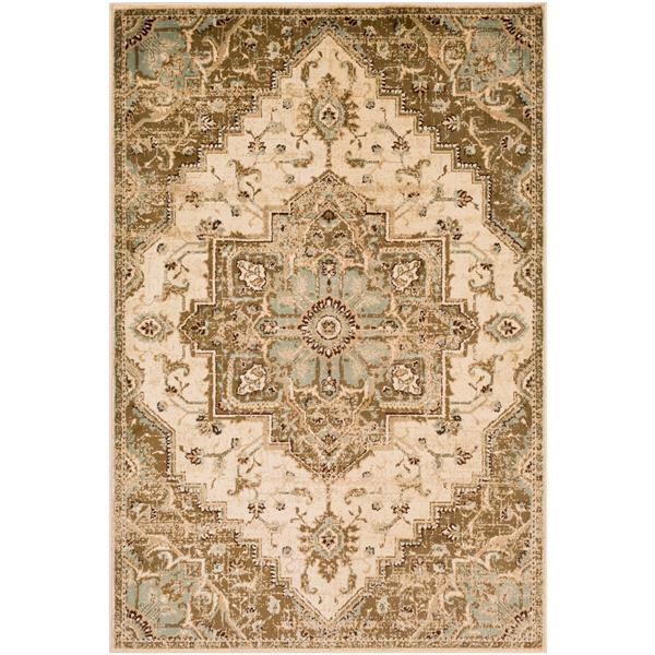 Surya Paramount Updated Traditional Area Rug - 6-ft 7-in x 9-ft 6-in - Rectangular - Beige