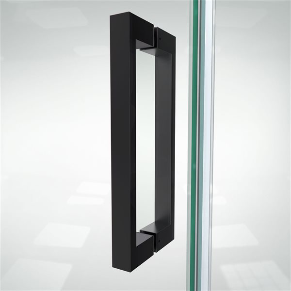 DreamLine Elegance-LS Shower Door - Frameless Design - 56-58-in - Satin Black