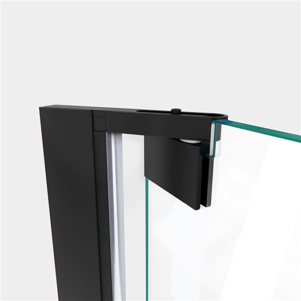 DreamLine Elegance-LS Shower Door - Frameless Design - 56-58-in - Satin Black