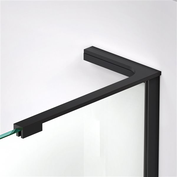 DreamLine Elegance-LS Shower Door - Frameless Design - 56-58-in - Satin Black