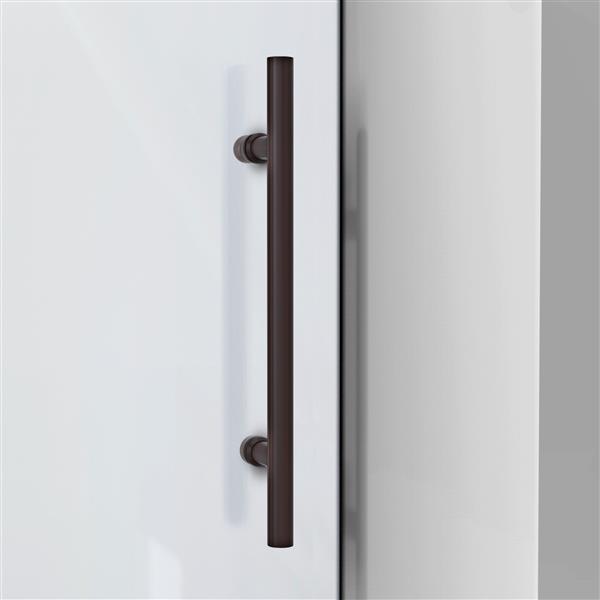 DreamLine Enigma-XO Shower Door - Frameless Design - 44-48-in - Oil Rubbed Bronze