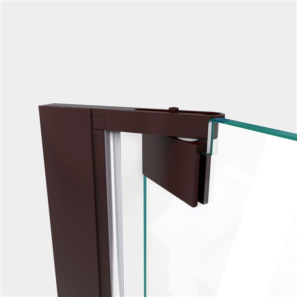 DreamLine Elegance-LS Shower Door - Frameless Design - 40.5-42.5-in - Oil Rubbed Bronze