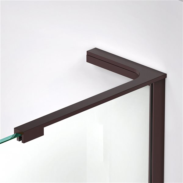 DreamLine Elegance-LS Shower Door - Frameless Design - 40.5-42.5-in - Oil Rubbed Bronze