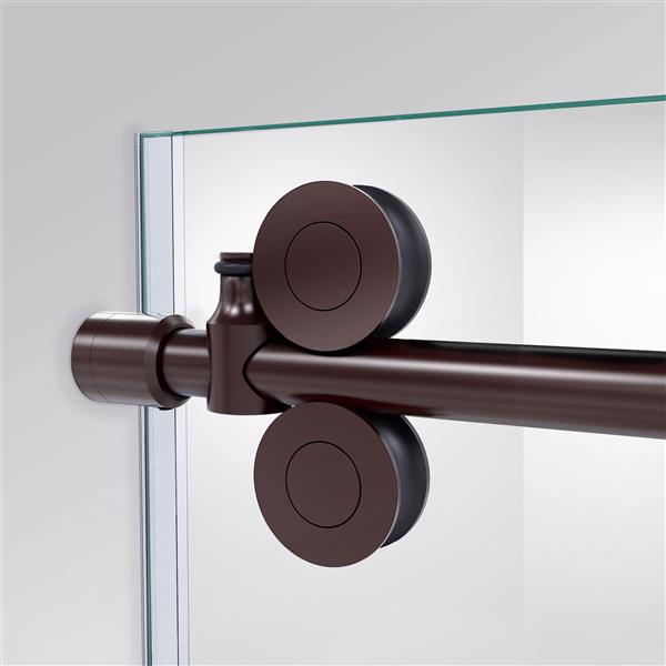 DreamLine Enigma-XO Shower Door - Frameless Design - 68-72-in - Oil Rubbed Bronze