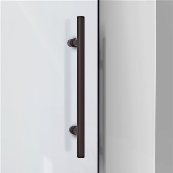 DreamLine Enigma-XO Shower Door - Frameless Design - 68-72-in - Oil Rubbed Bronze