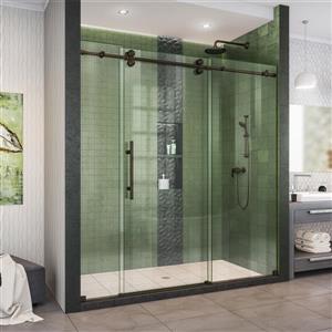 DreamLine Enigma-XO Shower Door - Frameless Design - 68-72-in - Oil Rubbed Bronze