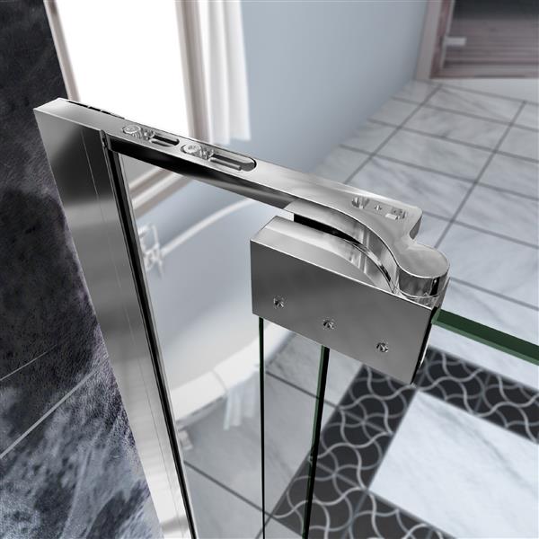DreamLine Allure Shower Door - Frameless Design - 63-64-in - Chrome
