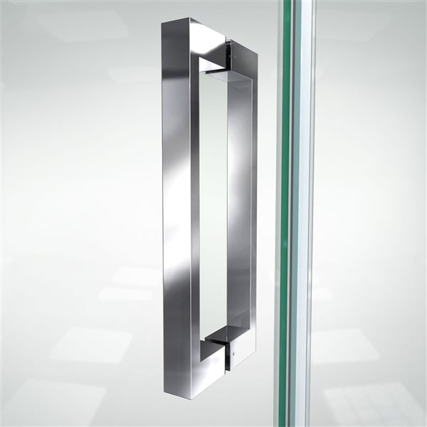 Porte de douche Elegance-LS de DreamLine, design sans cadre, 39,75-41,75 po, chrome