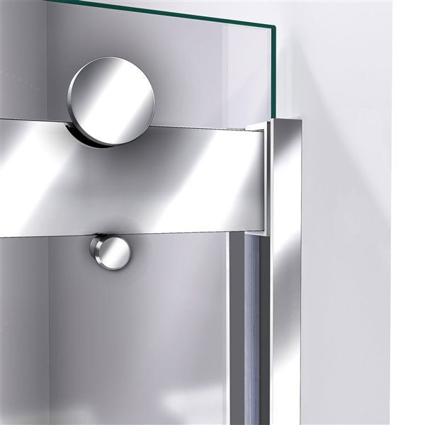 Porte de douche Sapphire de DreamLine, design avec cadre, 56-60 po, chrome