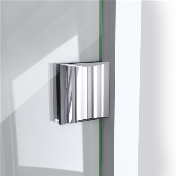 DreamLine Prism Lux Shower Enclosure - Frameless Design - 34.31-in - Satin Black