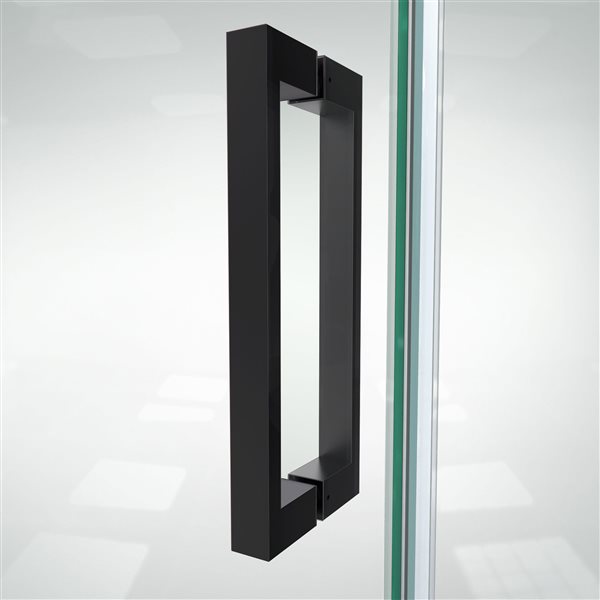 DreamLine Elegance-LS Shower Door - Frameless Design - 34.5-36.5-in - Satin Black
