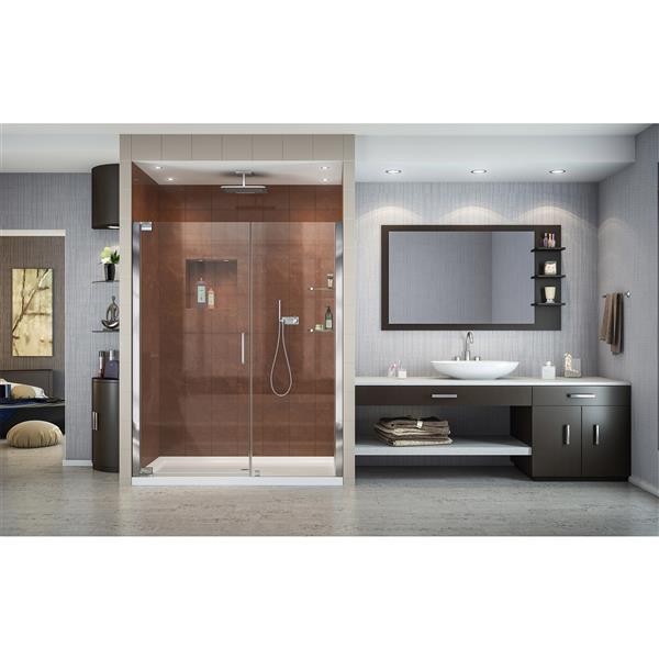 DreamLine Elegance Shower Door Frameless Design 59.7561.75in