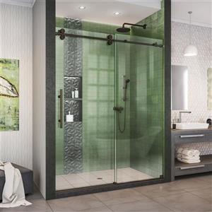 DreamLine Enigma-XO Shower Door - Frameless Design - 50-54-in - Oil Rubbed Bronze