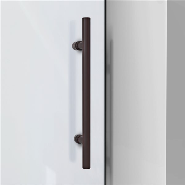 DreamLine Enigma-XO Sliding Bathtub Door - Frameless Design - 55-59-in - Oil Rubbed Bronze