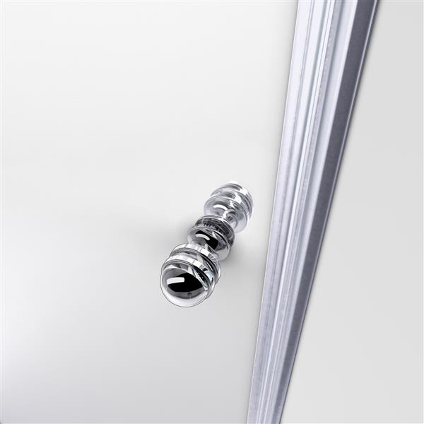 DreamLine Allure Shower Door - Frameless Design - 64-65-in - Chrome