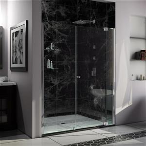 DreamLine Allure Shower Door - Frameless Design - 66-67-in - Chrome