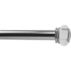 Versailles Home Fashions 86-in-150-in Titan Ex Rod with Saturn Finial - Brushed Nickel